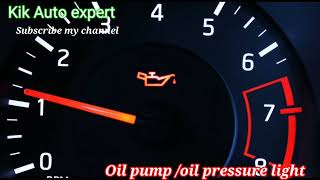 Engine oil light /red light of sensor problems and salutation لمبه مكينه زيت حساس طرمبة زيت #engine