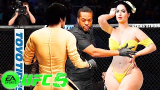 🐲 UFC5 Bruce Lee vs. Indian Girl UFC 5 - Super Fight 🐲