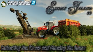 FS22 - Ebony Island  - Collecting the Straw and Mowing the Grass - #09