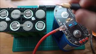 Spot Welding 32140 Sodium Ion Cells using Supercapacitors