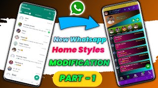 Whatsapp Home Page Style | Dyo Whatsapp modification || PART - 1