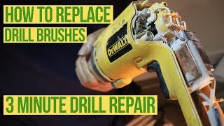 How to Replace Carbon Brushes in a Drill | 3 Minute Drill Repair