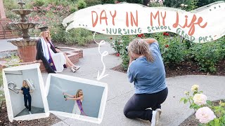 A Day in my Life in Nursing School + Taking my Grad Pics!