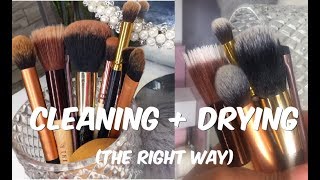 How I Properly Clean + Dry My Makeup Brushes | Zanaya Nishale