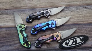 ZT0022 Custom Buffed and Anodized By Jeff Perkins of JD Cutlery.