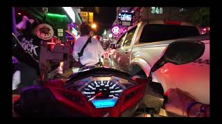 Driving through Pattaya at Night