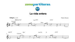 Partitura "La vida entera" Camila y Marco Antonio Solís