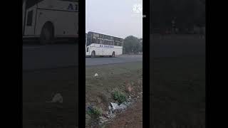 A 1 Travels Trying to Overtake A Private Bus #a1travelstryingtoovertakeaprivatebus##4000subscribers#