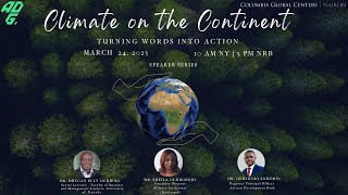 Climate on the Continent: Turning Words into Action