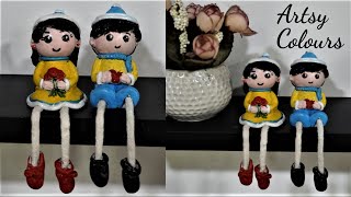 DIY Hanging Long Legs Dolls l Cute DIY Craft l Artsy Colours