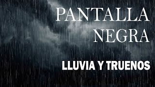 Sonido de Lluvia PANTALLA NEGRA para Dormir 🌧 Ruido de Lluvia Relajante y Truenos #16 ASMR RAIN