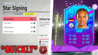 HOW TO COMPLETE 96 STAR SIGNING LEROY SANE QUICKLY! - FIFA 20 Ultimate Team