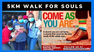 5KM Walk for souls |Evangelism |Calvary christian church JHB |South African youtuber😍.