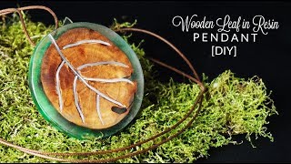 How to make wooden LEAF in resin pendant