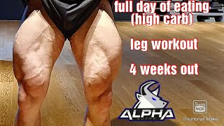 Prep to bonac classic 2023 / 4 weeks out / full day of eating / leg day