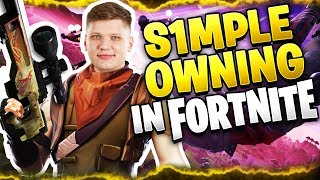 S1mple тащит с AWP в Fortnite