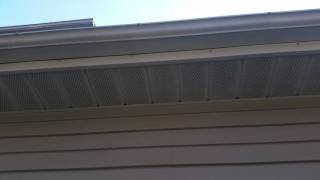 Why this gutter still looks dingy after Power Washing Columbia Maryland Griffs Services pressure