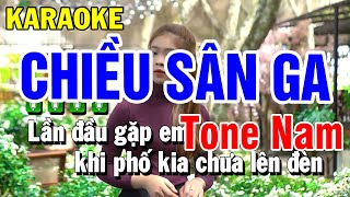 Karaoke Chiều Sân Ga Nhạc Sống Tone Nam | Beat Yến Như