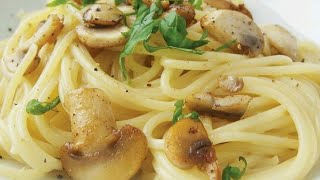 حضري الذ معكرونة بالفطرالوصفةايطاليةللغداء أوللعشاء أسهل وأسرع مايكونPasta ai funghi champignon