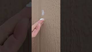 DIY caulk siding, use your FINGER!