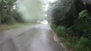 Rainy ride from Ridgeville