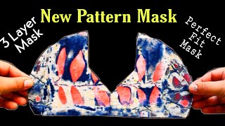 😷Make New Pattern Mask - No Fog On Glasses - Face Mask Sewing Tutorial - New Style Mask Very Easy