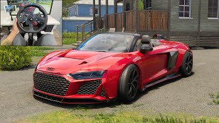 The Crew Motorfest - 2021 Audi R8 V10 Spyder | Customization and Gameplay | Logitech G29