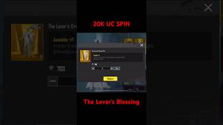 The Lover’s Blessing Crate Opening PUBG | 20K UC Spin #pubg #bgmi #crateopening #short