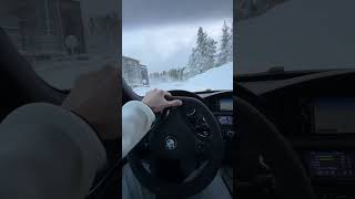 BMW M3 relaxing POV snow drive #bmw #winter #pov