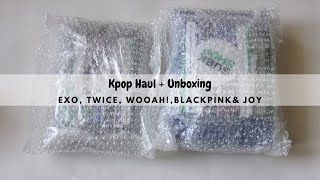 Kpop Haul + Unboxing (Exo, Blackpink, Twice, joy, Wooah!)