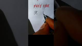 FREE fire ka 😱 LOGO ❤️ #love #song #music #lovesong #logo #bollywood #drawing #art #signature