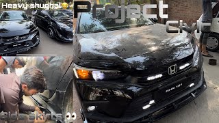 Side skirts installed 👑 || rims wrap mission failed 😭 || Ft: Chaudhary Ahmad & hussain shah