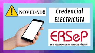 Credencial Web Electricista Categoría 3 - ERSEP