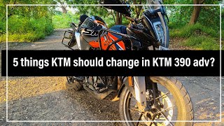 5 things KTM should change in KTM 390 adv? | Things I felt should come with stock bike