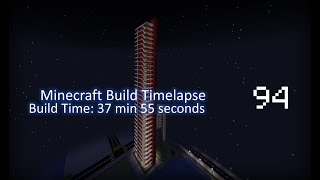 Minecraft Building Timelapse 94 - Red Office Tower