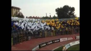 Mantova - Parma 2008/2009 ultras Parma in trasferta - tifo settore ospiti - amarcord