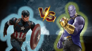 Endgame's most intense fight: Thanos vs Captain America #movieclip #captainamerica #hottest #most