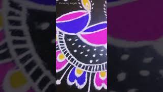 Beautiful Diwali festival rangoli