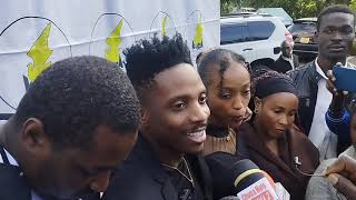 ERIC OMONDI  AND HIS WIFE ARRIVES FOR THE BURIAL OF HIS BROTHER FRED OMONDI!