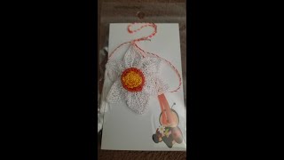 Martisor narcisa crosetat pas cu pas