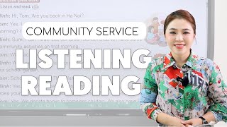 LUYỆN NGHE & ĐỌC VỀ CHỦ ĐỀ COMMUNITY SERVICE | Miss Lan