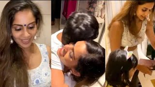 Samyutha Back to Home Celebration || Bigg Boss 4 Samyutha Crying With Son Ryan Cute Moment in Home||