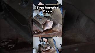 Renovating my propane forge! #blacksmith #forge #steel #anvil #hammer #diy #fire #shorts