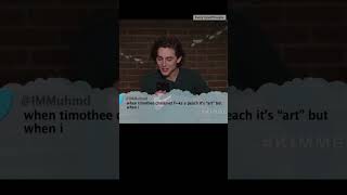 Timothée Chalamet Reads A Mean Tweet #shorts