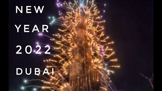 Burj Khalifa New year fireworks 2022