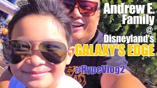 Andrew E. Family at Disneyland's GALAXYS EDGE