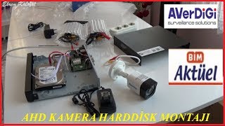 AverDigi AHD Kameraya Harddisk Takmak - AHD Camera Harddisk