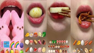 Asmr Mukbang Candy Crunchy 🥰😲 Yummy sweet candy eating challenge #food #youtube #viral #mukbang