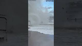 'Idiot' WIPED OUT By Giant Wave From Storm Ciaran || Dogtooth Media