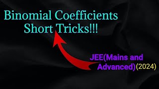 Binomial Coefficients JEE-Advanced Short Tricks 👍!!!